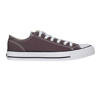Charcoal - Front - SoulCal Womens-Ladies Canvas Flat Trainers