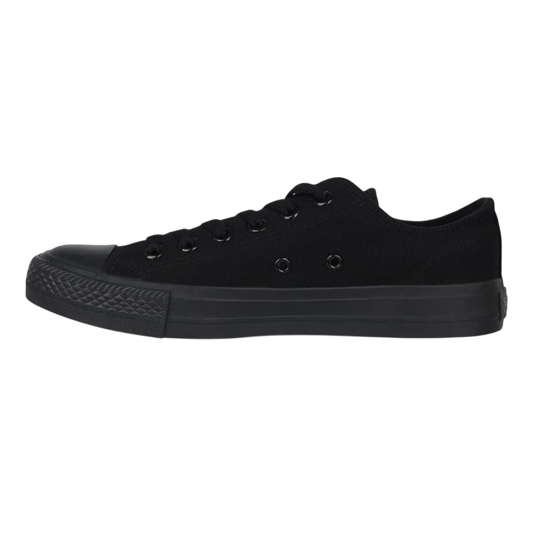 Black - Side - SoulCal Womens-Ladies Canvas Flat Trainers