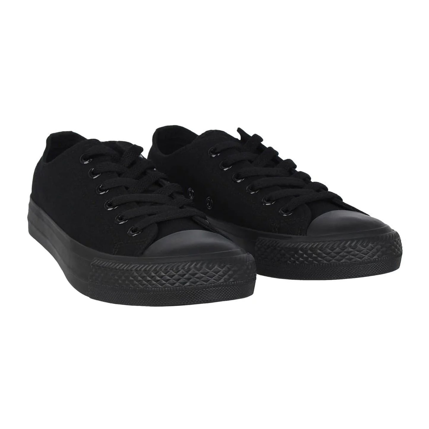 Black - Pack Shot - SoulCal Womens-Ladies Canvas Flat Trainers