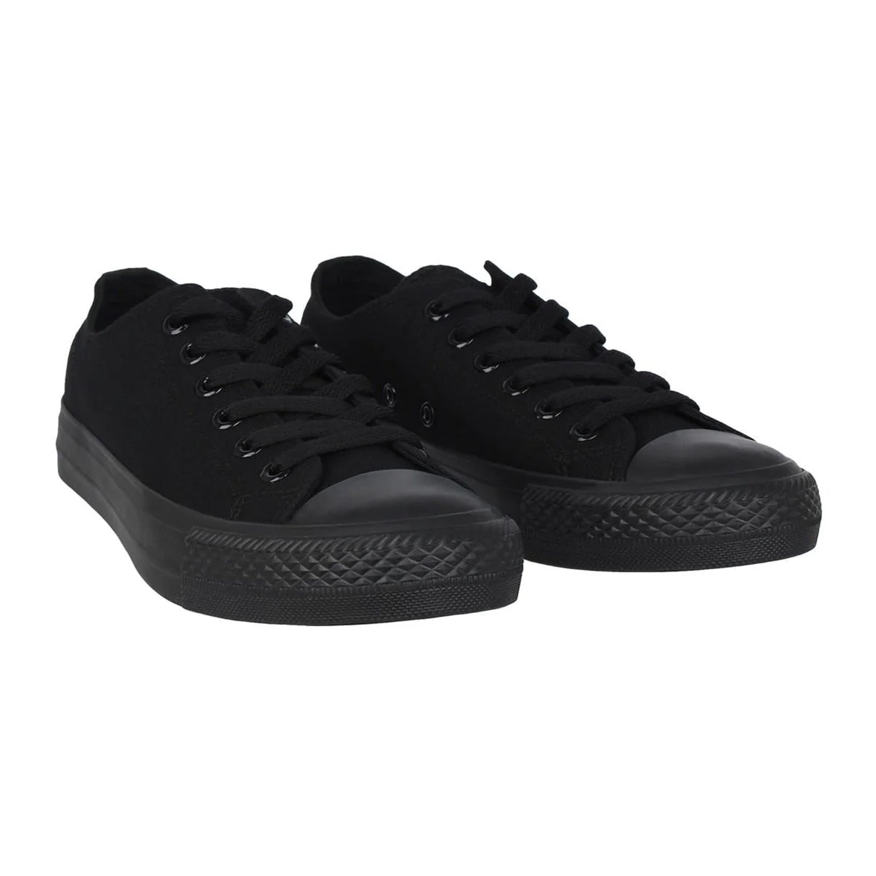 Black - Pack Shot - SoulCal Womens-Ladies Canvas Flat Trainers