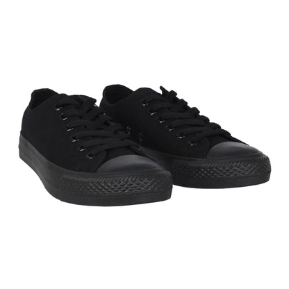 Black - Pack Shot - SoulCal Womens-Ladies Canvas Flat Trainers