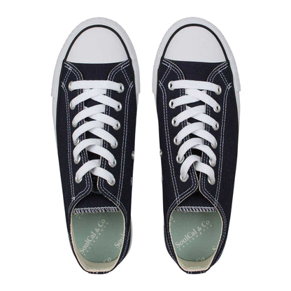 Navy - Lifestyle - SoulCal Womens-Ladies Canvas Flat Trainers