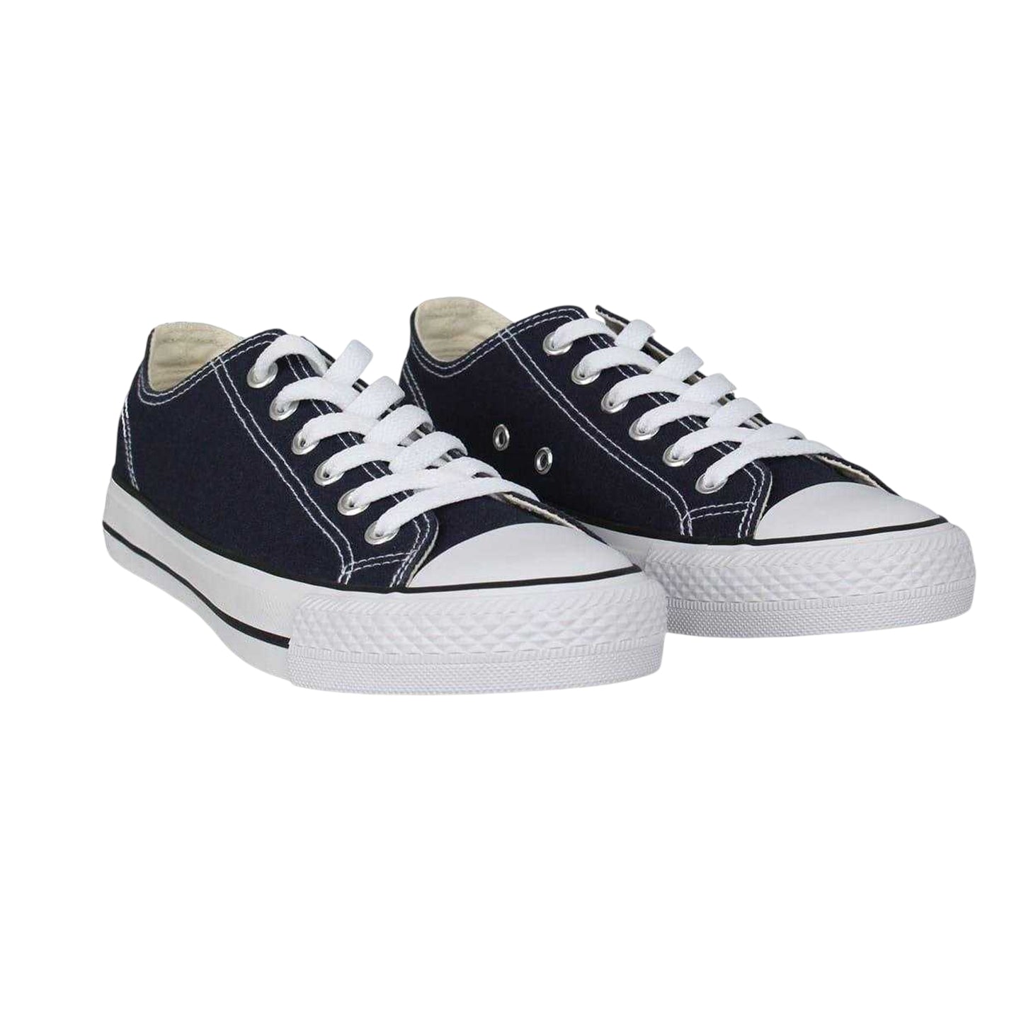 Navy - Pack Shot - SoulCal Womens-Ladies Canvas Flat Trainers