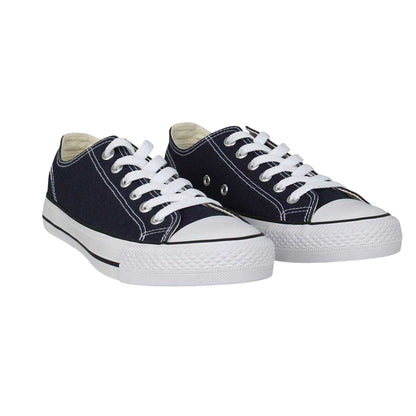Navy - Pack Shot - SoulCal Womens-Ladies Canvas Flat Trainers