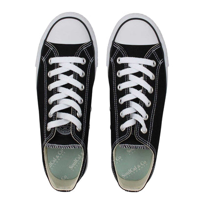 Black - Lifestyle - SoulCal Womens-Ladies Canvas Flat Trainers