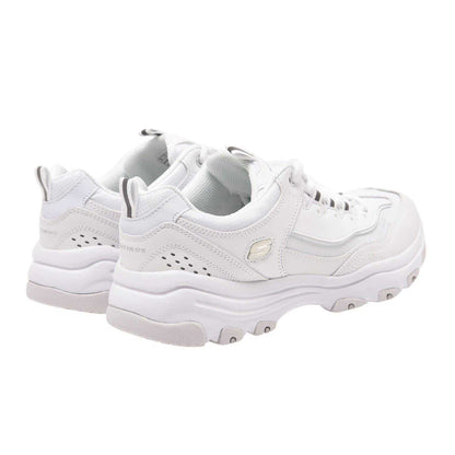White - Back - Skechers Womens-Ladies Dlite Athletic Trainers