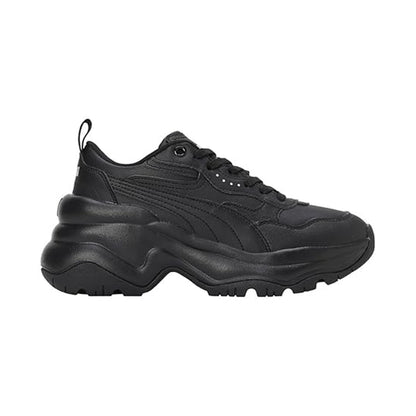 Black - Side - Puma Womens-Ladies Cilia Trainers