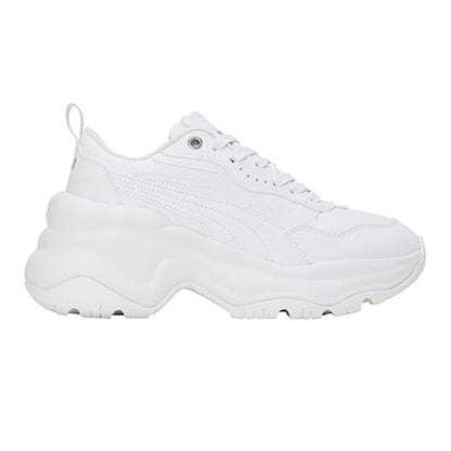 White - Side - Puma Womens-Ladies Cilia Trainers