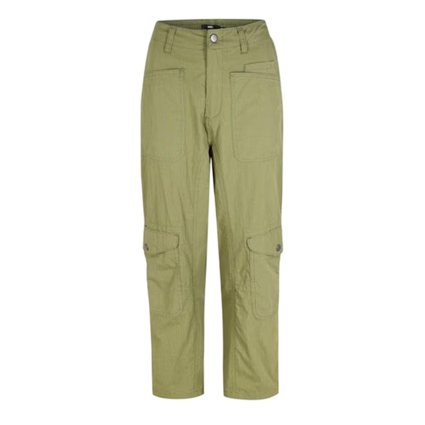Loden-Green - Front - Vans Womens-Ladies Patterned Straight Combat Trousers