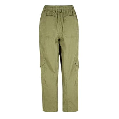 Loden-Green - Back - Vans Womens-Ladies Patterned Straight Combat Trousers
