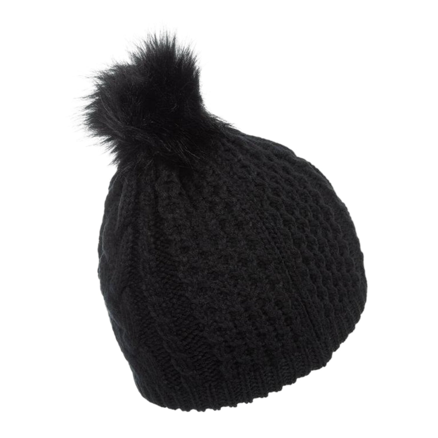 Black - Back - Nevica Womens-Ladies Meribel Chunky Knit Beanie