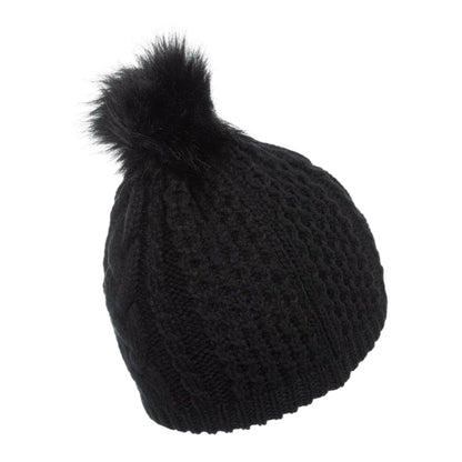 Black - Back - Nevica Womens-Ladies Meribel Chunky Knit Beanie