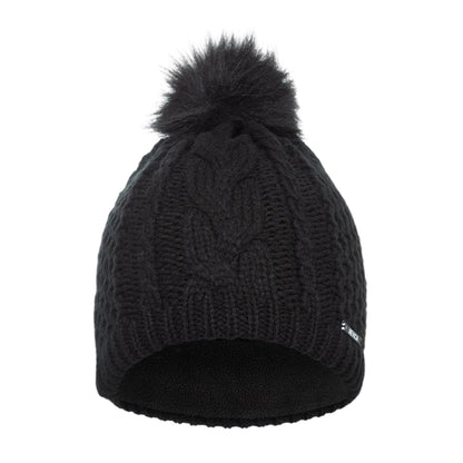 Black - Side - Nevica Womens-Ladies Meribel Chunky Knit Beanie