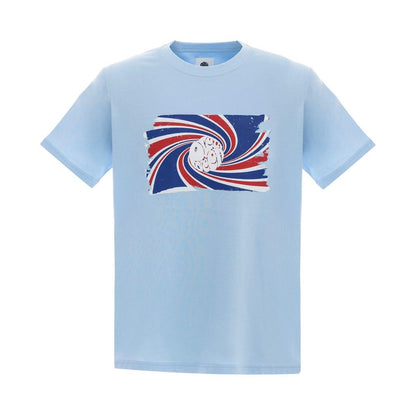 Sky Blue - Front - Pretty Green Mens Swirl Logo T-Shirt