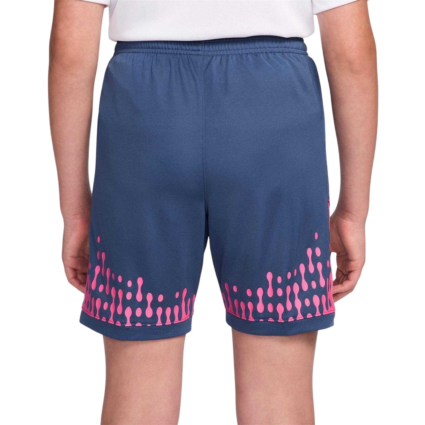 Mystic Blue - Back - Nike Childrens-Kids Km Air Logo Football Shorts
