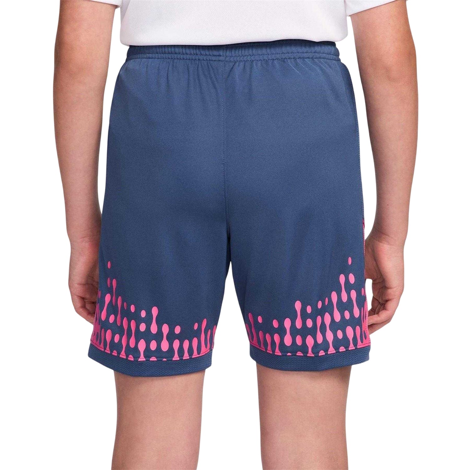 Mystic Blue - Back - Nike Childrens-Kids Km Air Logo Football Shorts
