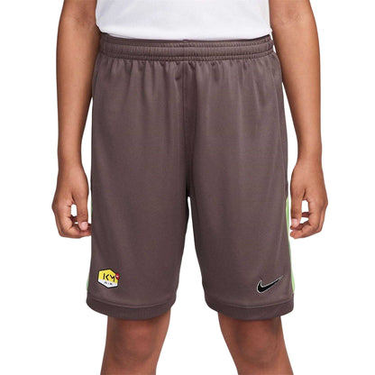 Plum - Front - Nike Childrens-Kids Km Air Logo Football Shorts