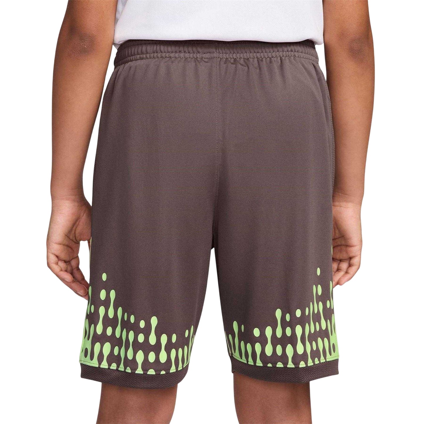 Plum - Back - Nike Childrens-Kids Km Air Logo Football Shorts