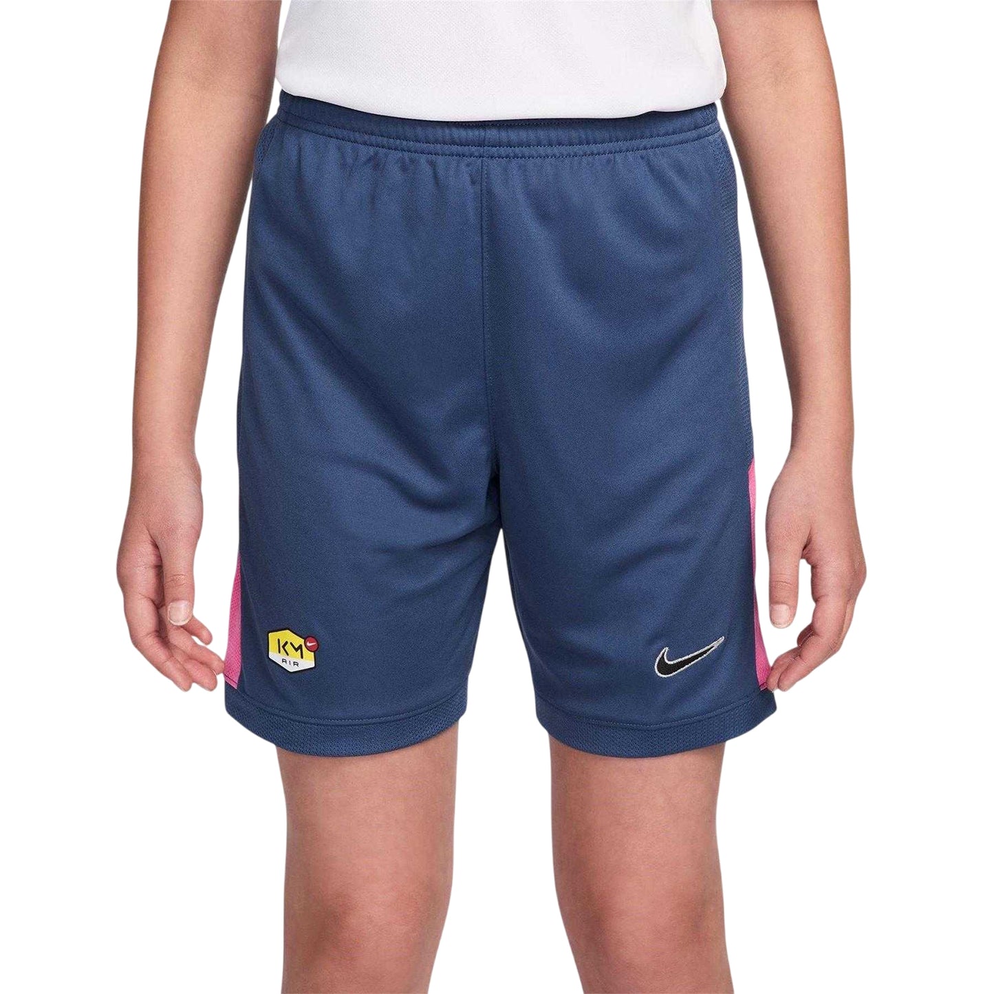 Mystic Blue - Front - Nike Childrens-Kids Km Air Logo Football Shorts
