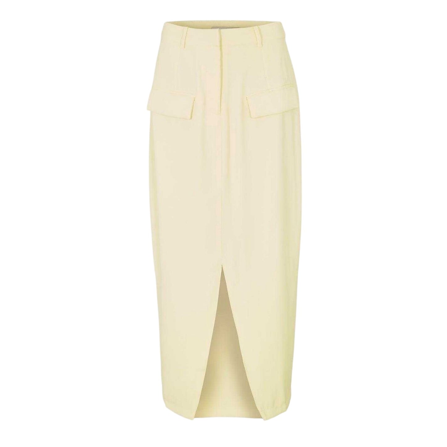 Lime Cream - Back - Muse Womens-Ladies The Ultimate Muse Fitted Midi Skirt