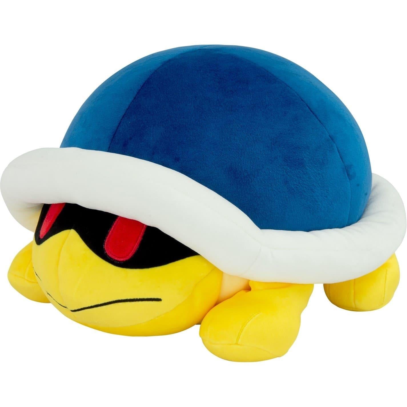 Blue-Yellow Print - Side - Super Mario Buzzy Beetle Character Plush Toy