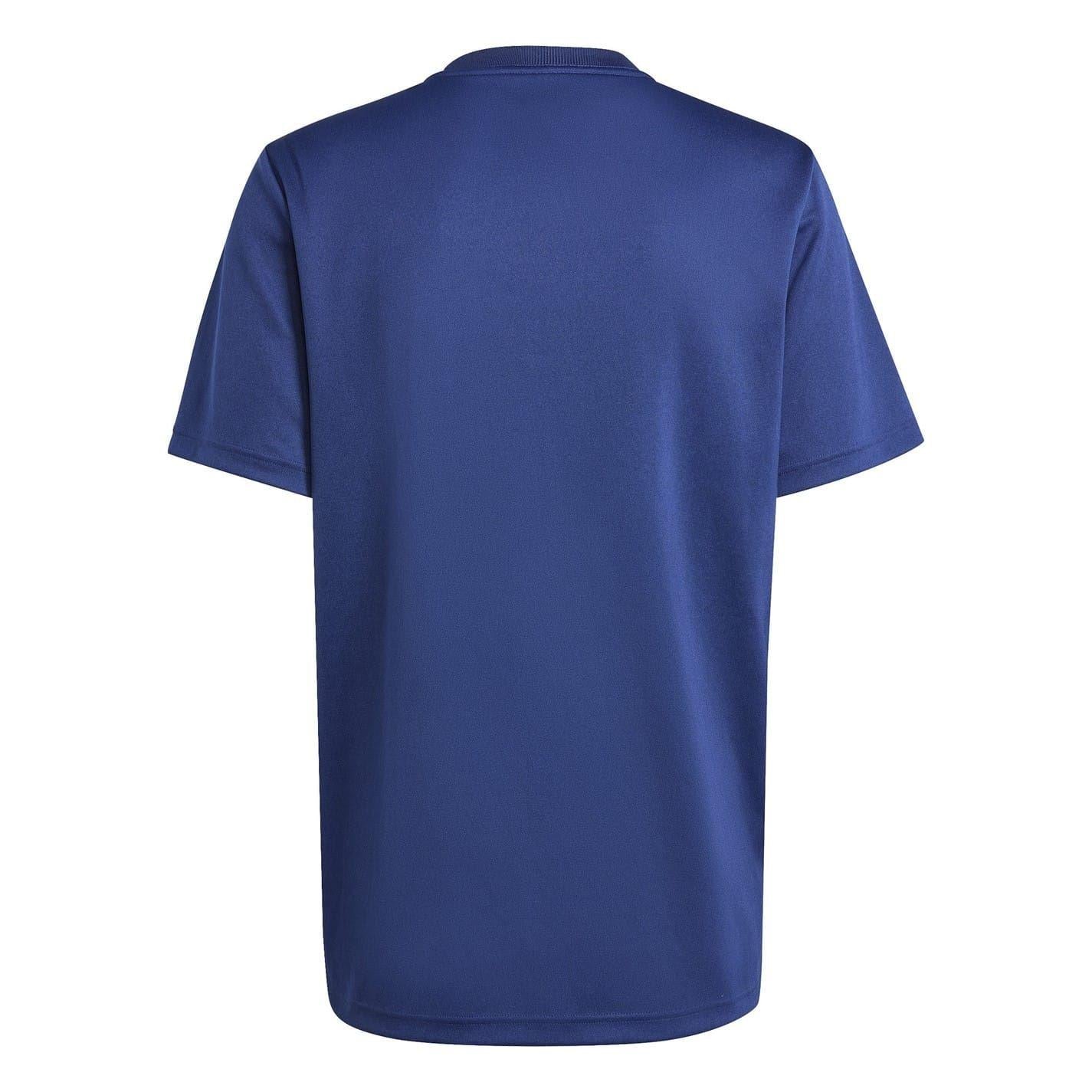 Dark Blue - Back - Adidas Unisex Adult France FFR Rugby Shirt