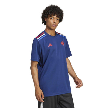Dark Blue - Pack Shot - Adidas Unisex Adult France FFR Rugby Shirt