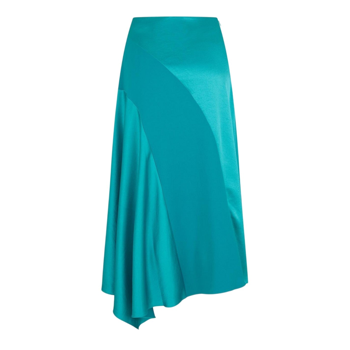 Bright Green - Back - Ted Baker Womens-Ladies Asymmetric Woven Midi Skirt