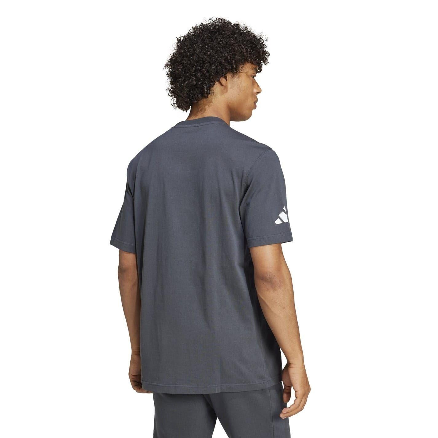 Dark Grey - Back - Adidas Mens Jude Bellingham T-Shirt
