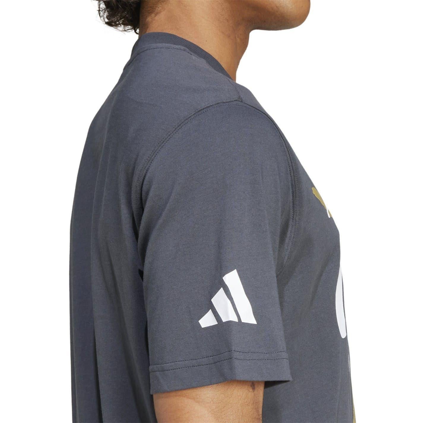 Dark Grey - Side - Adidas Mens Jude Bellingham T-Shirt