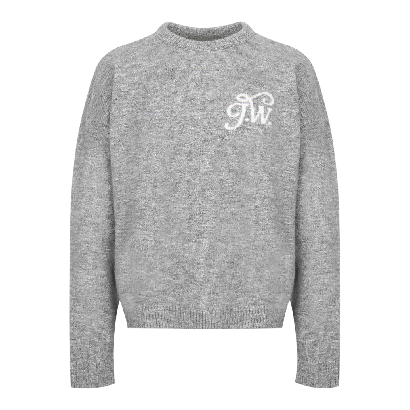 Grey Marl - Front - Jack Wills Mens Signature Crew Neck Sweatshirt
