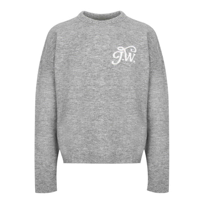 Grey Marl - Front - Jack Wills Mens Signature Crew Neck Sweatshirt
