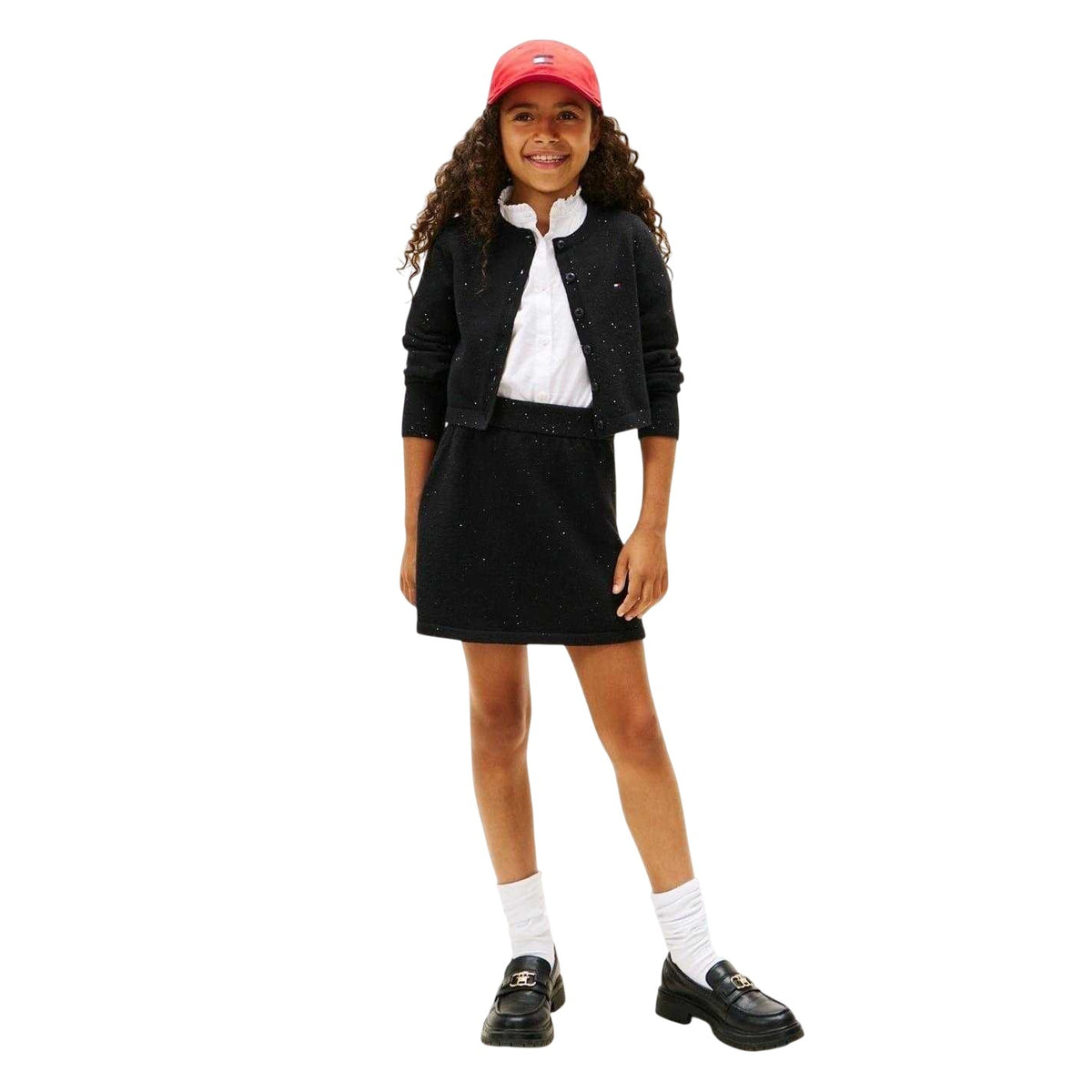 Black - Lifestyle - Tommy Hilfiger Girls Knitted Regular Mini Skirt
