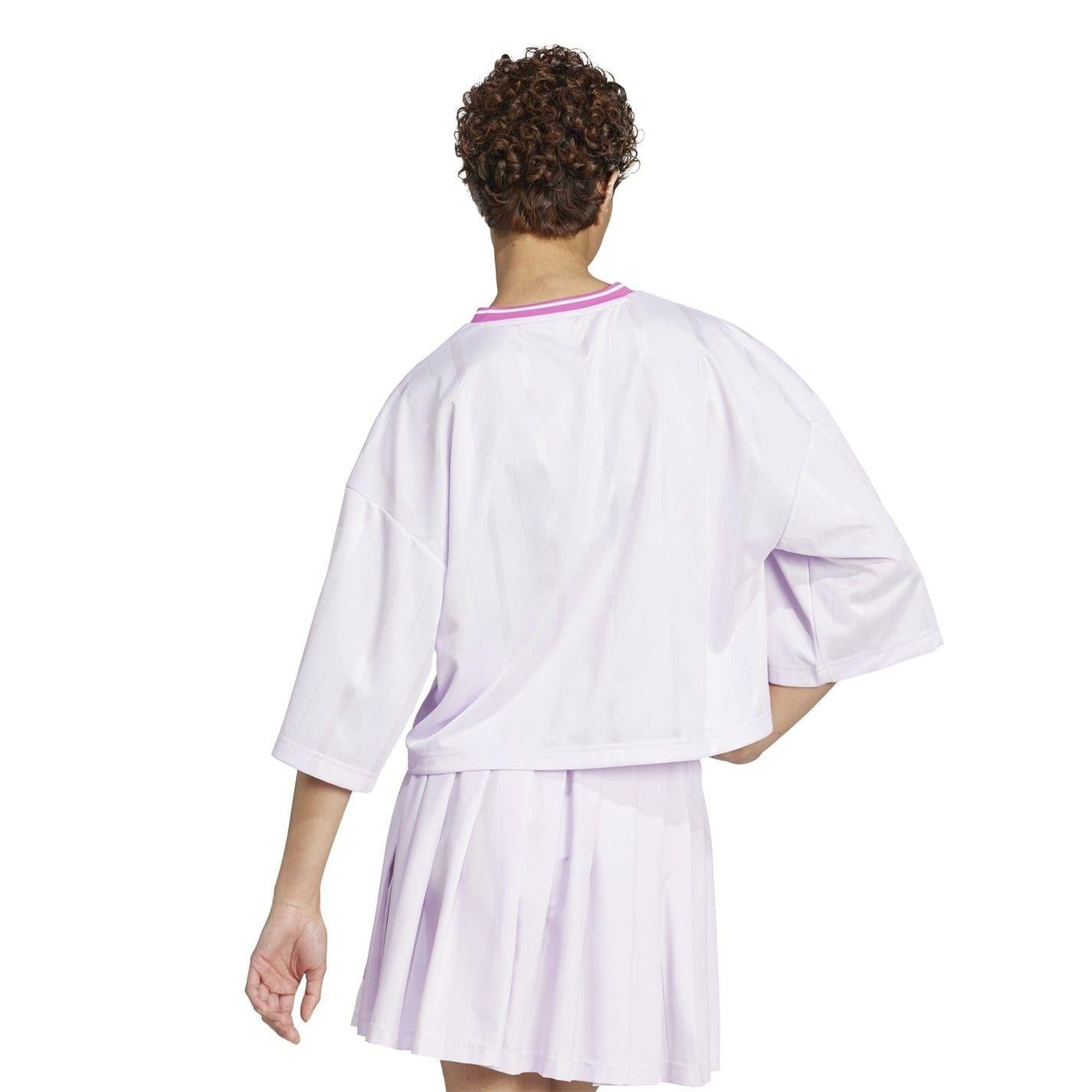 Ice Lavender - Back - Adidas Womens-Ladies Tiro Oversized Jersey