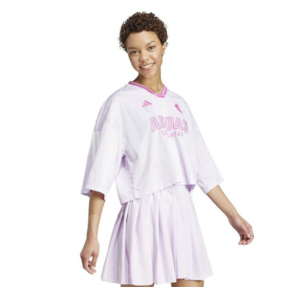 Ice Lavender - Pack Shot - Adidas Womens-Ladies Tiro Oversized Jersey