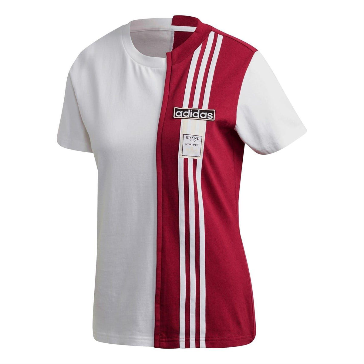 White - Front - Adidas Womens-Ladies Adibreak T-Shirt