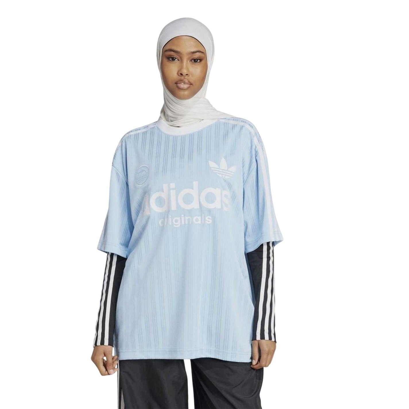 Blue - Lifestyle - Adidas Womens-Ladies Originals Oversized T-Shirt