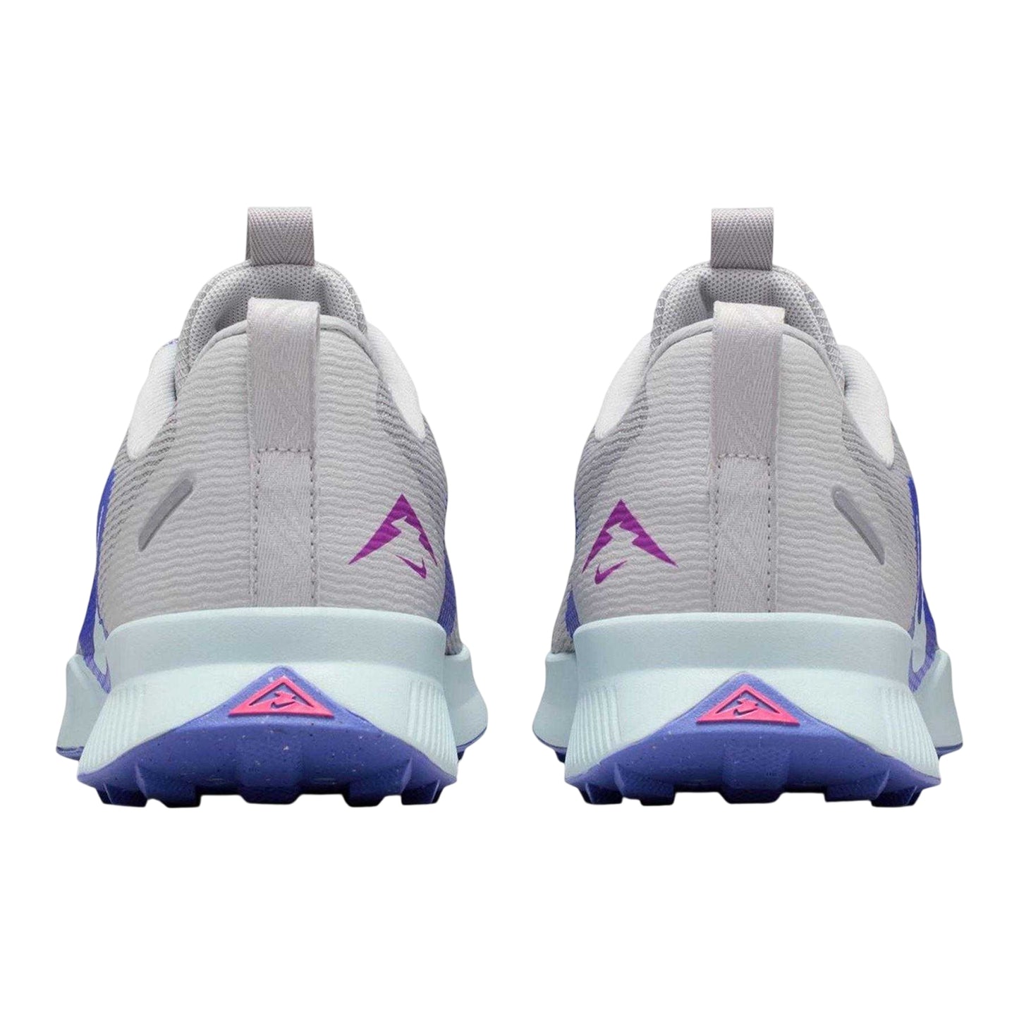 Grey-Blue - Back - Nike Womens-Ladies Juniper Trail 3 Running Trainers