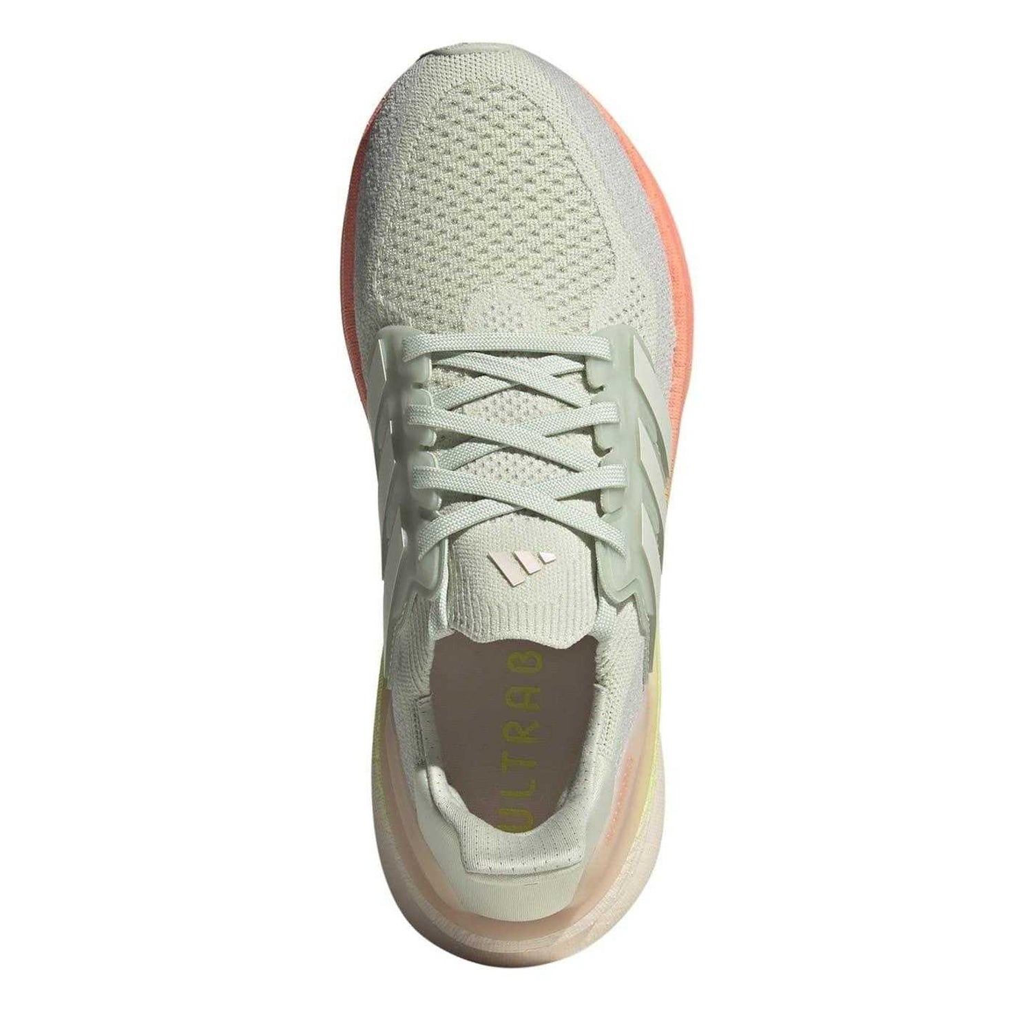 Linen Green - Pack Shot - Adidas Womens-Ladies Ultraboost 5 Road Gradient Trainers