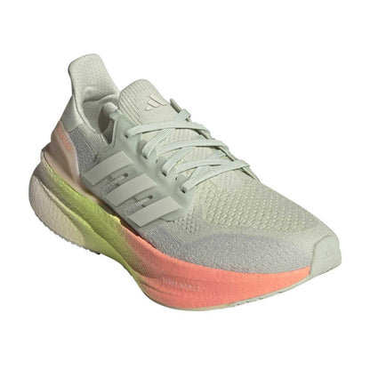 Linen Green - Front - Adidas Womens-Ladies Ultraboost 5 Road Gradient Trainers
