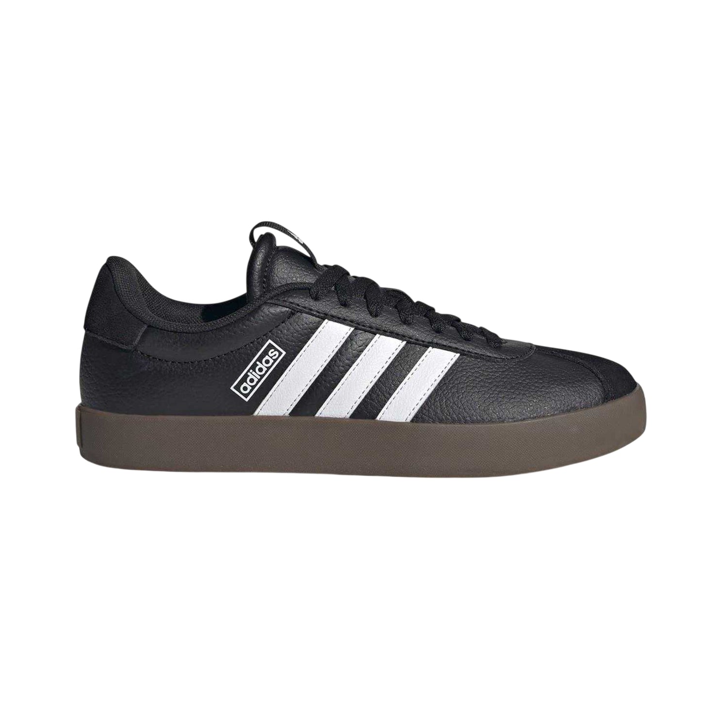 Core Black-White - Lifestyle - Adidas Womens-Ladies VL Court 3.0 Suede Flat Trainers