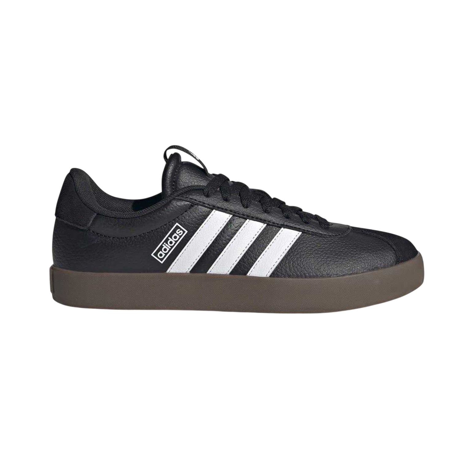 Core Black-White - Lifestyle - Adidas Womens-Ladies VL Court 3.0 Suede Flat Trainers