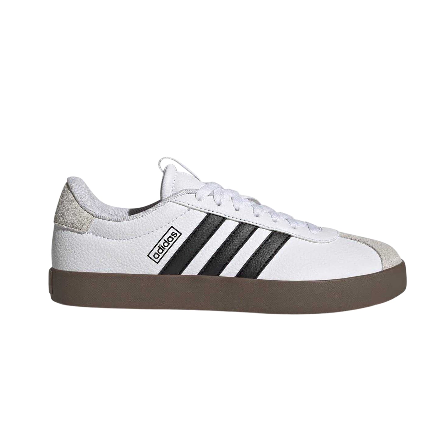 White-Core Black - Lifestyle - Adidas Womens-Ladies VL Court 3.0 Suede Flat Trainers