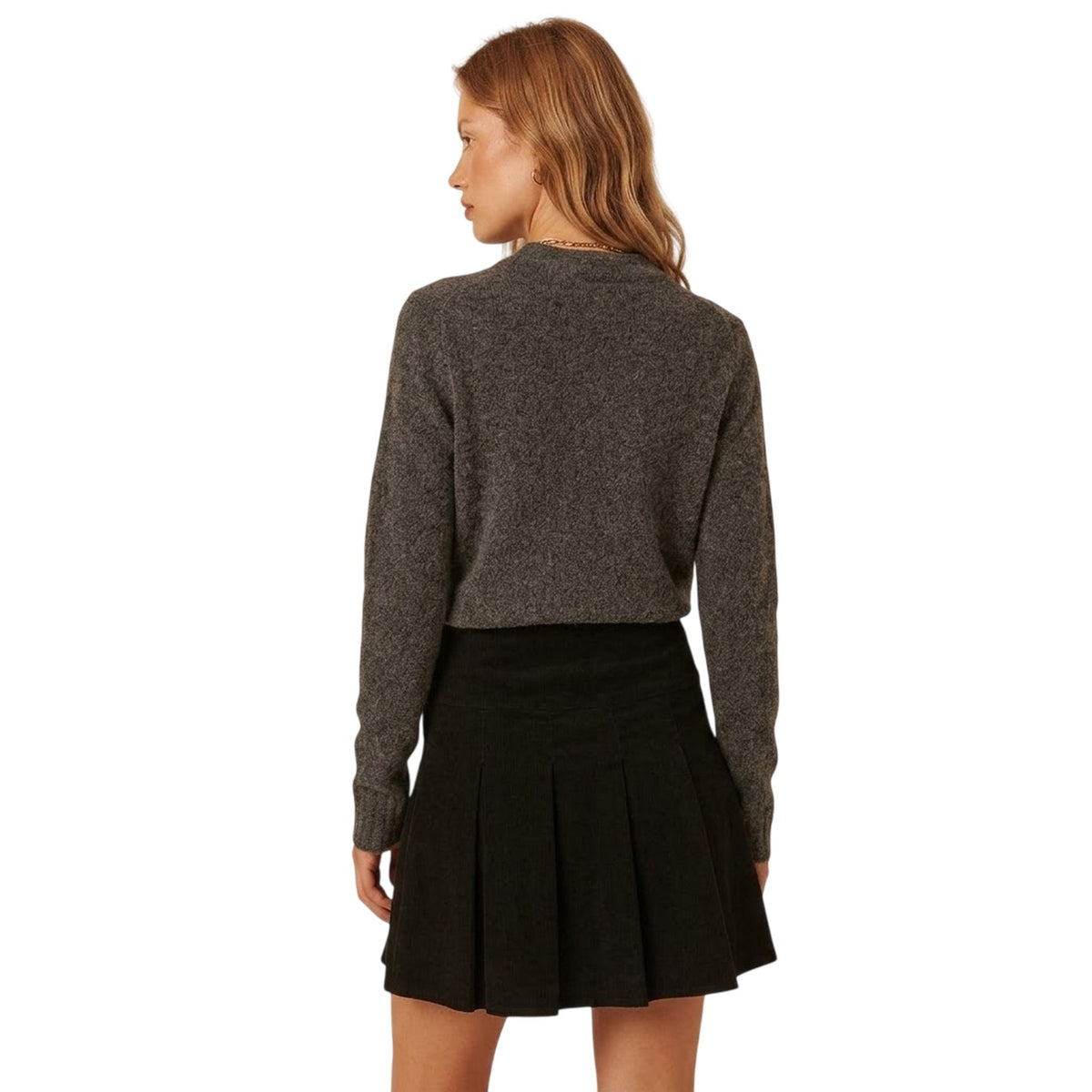 Black - Back - Nobody´s Child Womens-Ladies Tibby Pleated Cord Mini Skirt