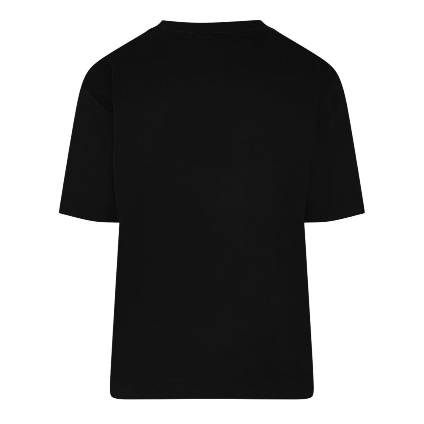 Black - Back - Calvin Klein Womens-Ladies Lettering Boxy Short-Sleeved T-Shirt