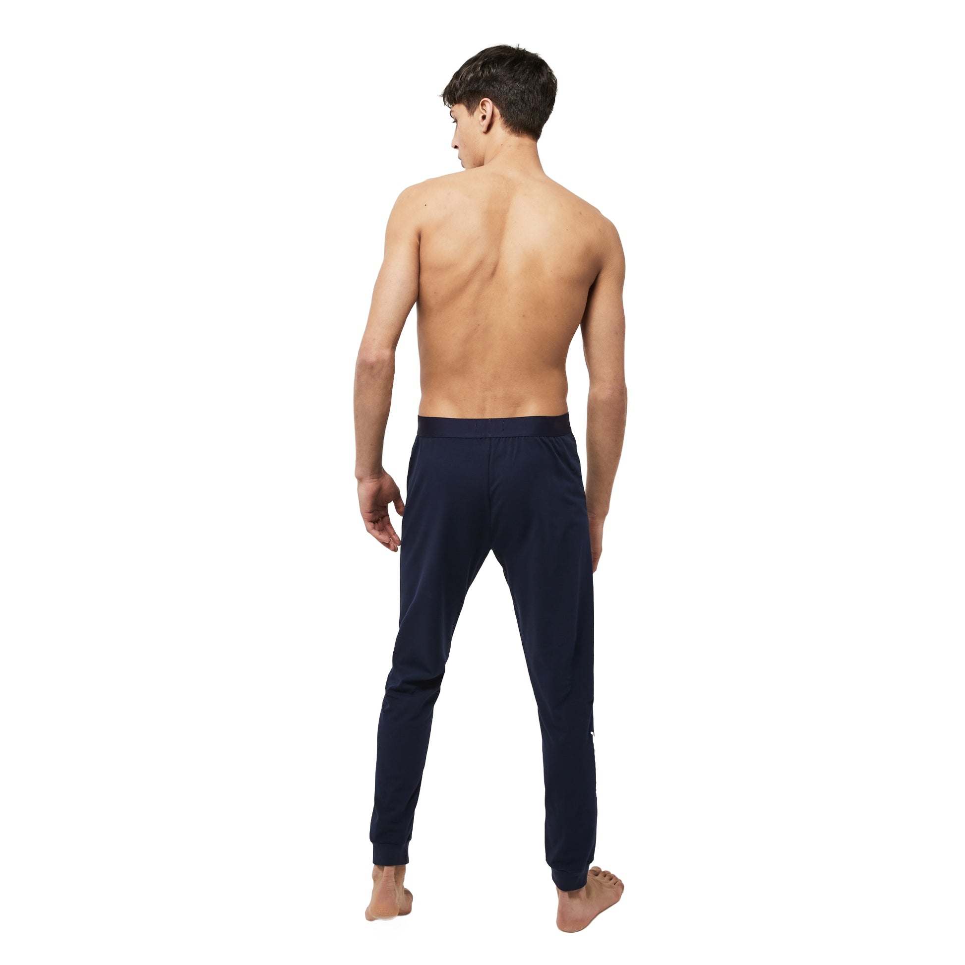 Navy - Back - Lacoste Mens Lounge Pyjama Bottoms