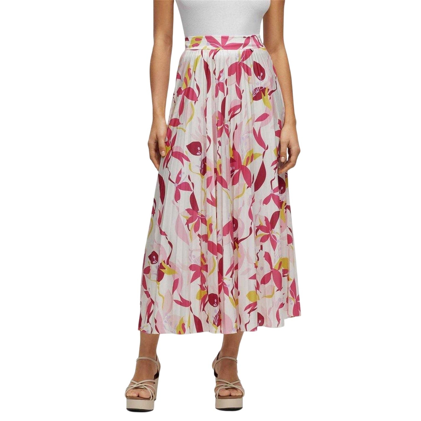 Multicoloured - Lifestyle - Boss Womens-Ladies Erikes Skirt