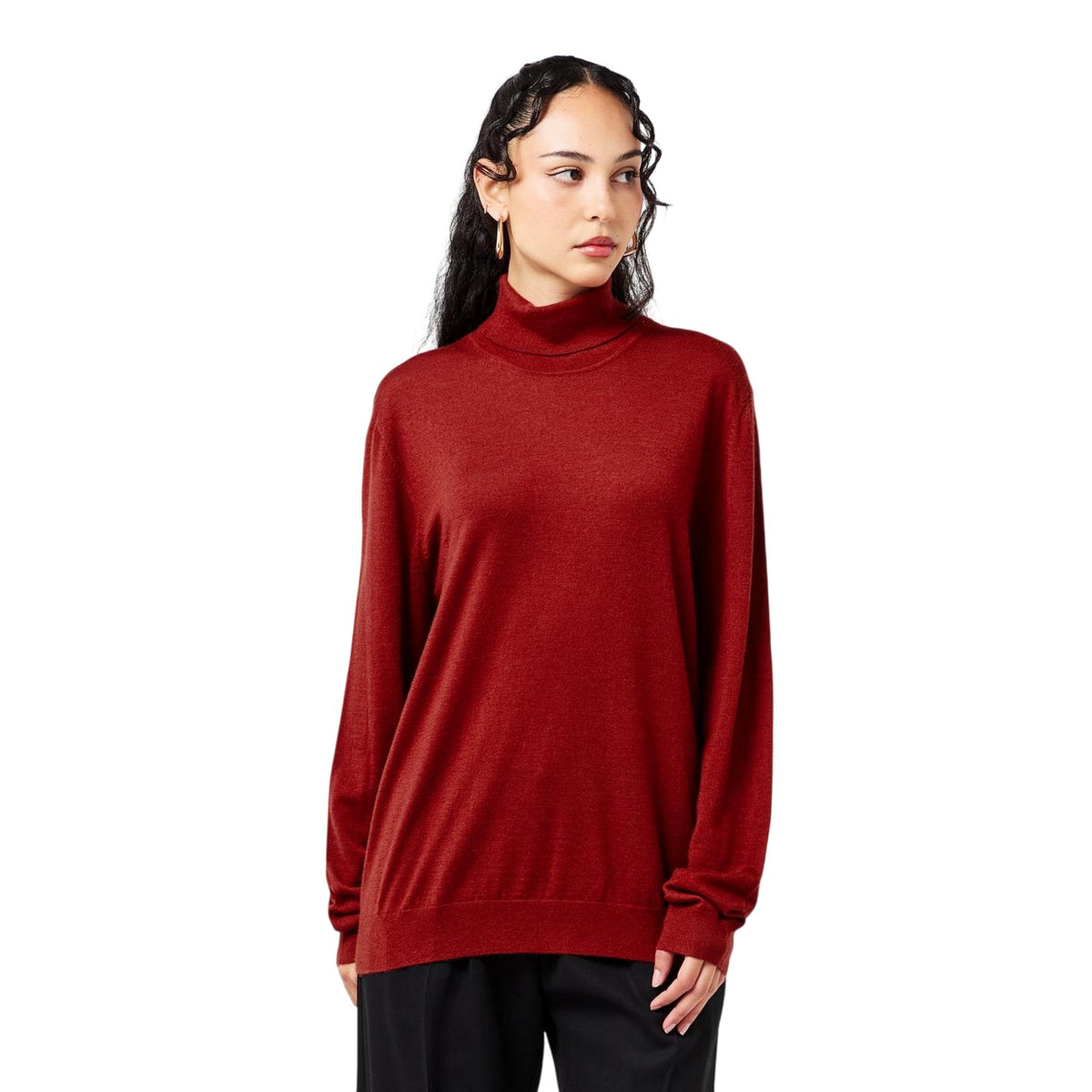 Red - Side - Boss Mens Bernado Jumper