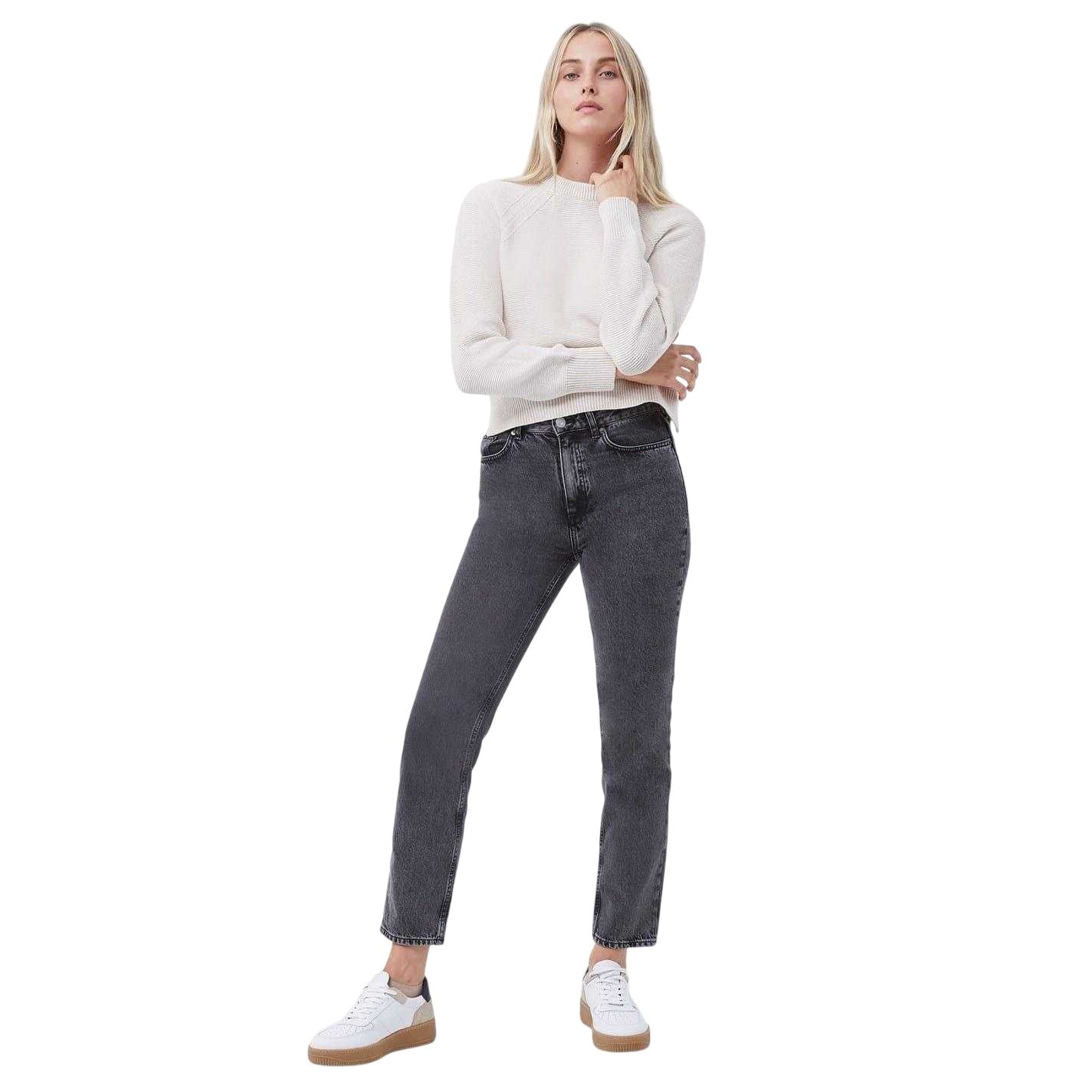 White - Side - French Connection Womens-Ladies Mozart Cotton Jumper