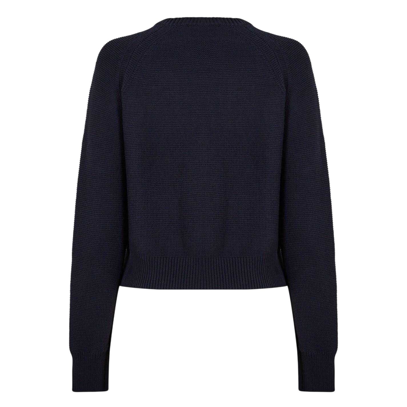 Blue - Back - French Connection Womens-Ladies Mozart Cotton Jumper